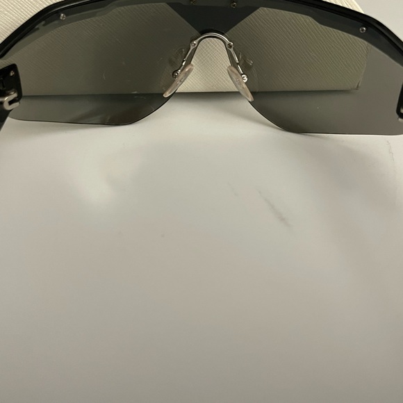 Prada Shield Mirrored Sunglasses - Picture 4 of 5